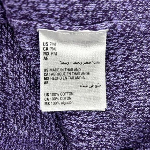 Karen Scott 2 x 2 Mock Neck Top Purple Bliss Size PET / MED PM Long Sleeve NEW - Picture 8 of 10
